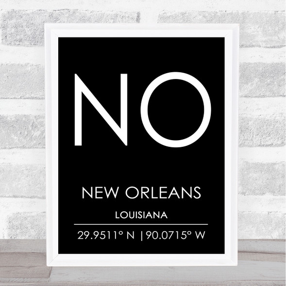 New Orleans Louisiana Wall Art Print