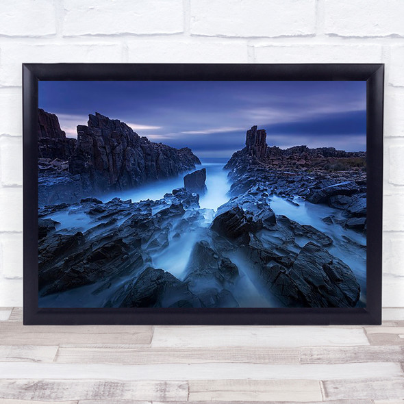 Bombo Seascape Sydney Australia Rock Rocks Coast Coastal Wall Art Print