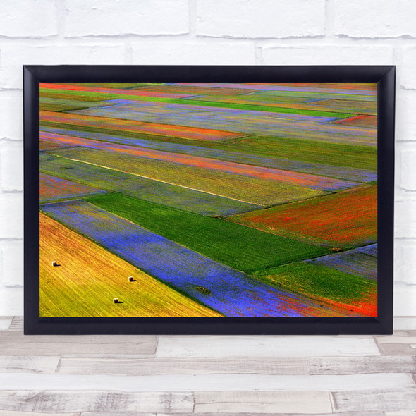 La Coperta Flowers Umbria Italy Summer Fields Wall Art Print