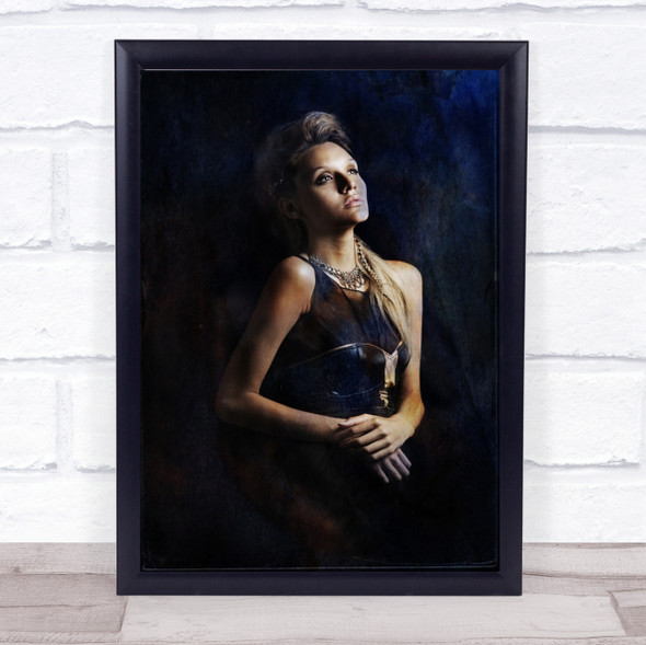 Woman Lady Painfully Alone Wall Art Print