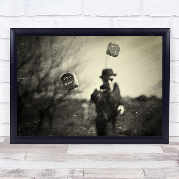 Alea Iacta Est Dice Game Play Odds Casino Gamble Gambler Texture Throw Art Print