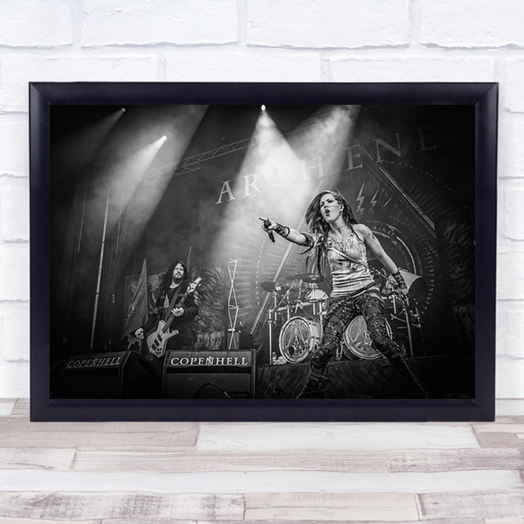 Arch Enemy Rock Band Festival Singer Wall Art Print