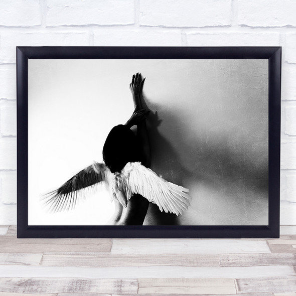 Not Fly Japan Asia Angel Wings Emotion Feeling Wall Art Print