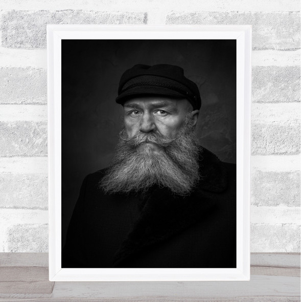 Old Sailor Man Lost Retired Distant Loss Memory Wall Art Print