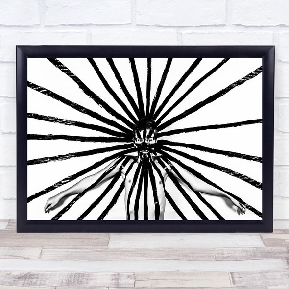 Radiation Lines Radiate Boy Tape Kid Star High Wall Art Print