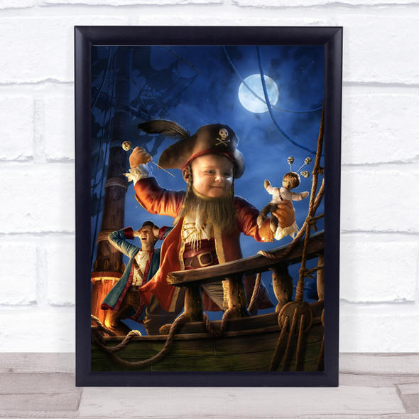 Voodoo Child Boat Composite Doll Guy brush Humour Island Wall Art Print