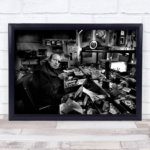 Watchmaker Clockmaker Clock Watch Work Worker Person Italy Wall Art Print