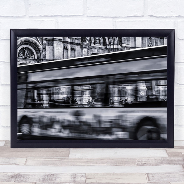 Bus In Bologna Italy Cathedral Street Duomo Basilica Church Wall Art Print