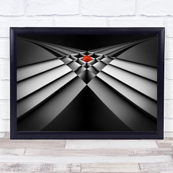 Paper Boxes Symmetry Ball Red Lines Abstract Creative Edit Wall Art Print Paper Boxes Symmetry Ball Red Lines Abstract Creative Edit Wall Art Print