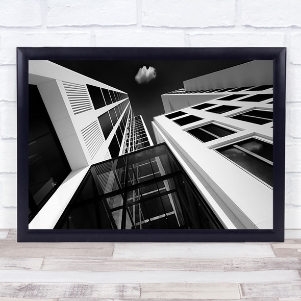 Architecture Frankfurt Skyscraper Building Facade Wall Art Print