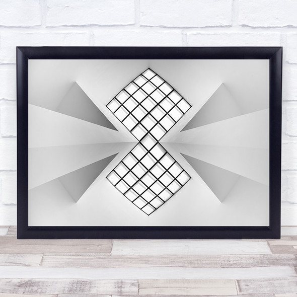 Two Arrows Architecture Germany Museum Abstract Insel Mirrored Wall Art Print