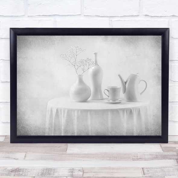 A White Dream Mug Cup Porcelain Wall Art Print