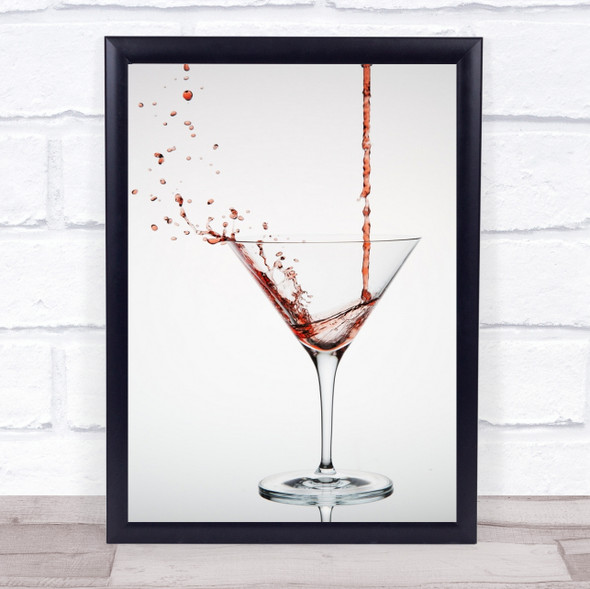 Cocktail Splash Wall Art Print