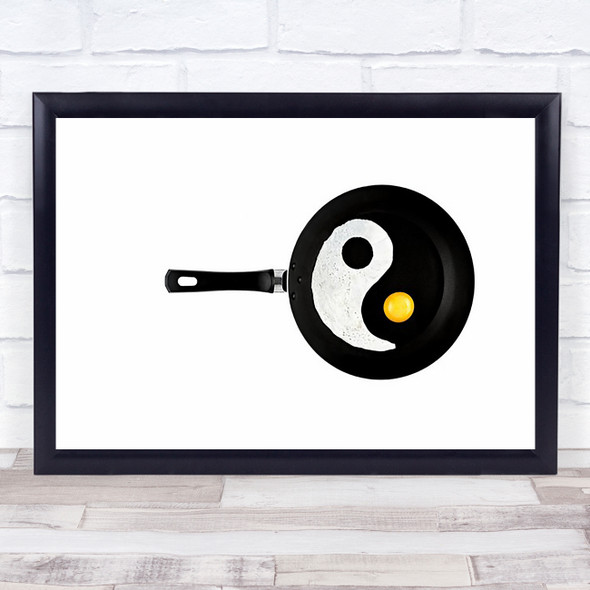 Tai Jitu Yin Yang Yin-Yang Pan Frying Egg Wall Art Print