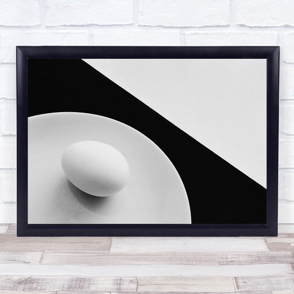 White Egg Wall Art Print