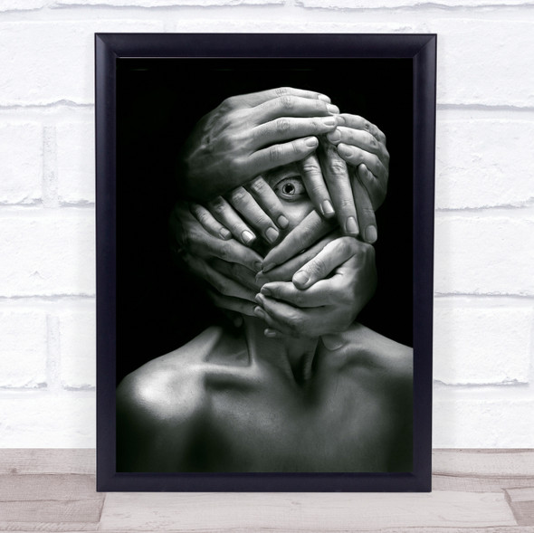 Horror Macabre Eye Russia Hands Nightmare Thriller Wall Art Print