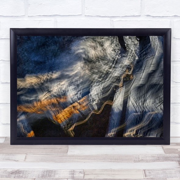 Brushing The Sky Abstract Clouds Motion Icm Long Exposure USA Us Wall Art Print