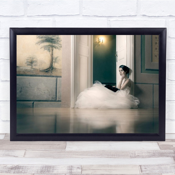 Longing Fashion Portrait Cracow Stylist Makeupartist Bride Room Wall Art Print