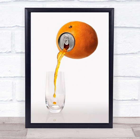 Natural Refreshment Orange Drops Toledo Spain Soda Juice Drink Wall Art Print