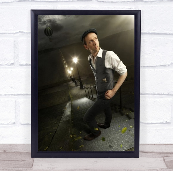 One Way Ticket Life Path Death Ending Journey Travel Man Paris Wall Art Print