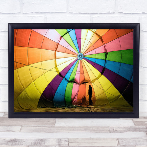 Target Silhouette Abstract Colourful Symmetry Shapes Backlight Wall Art Print