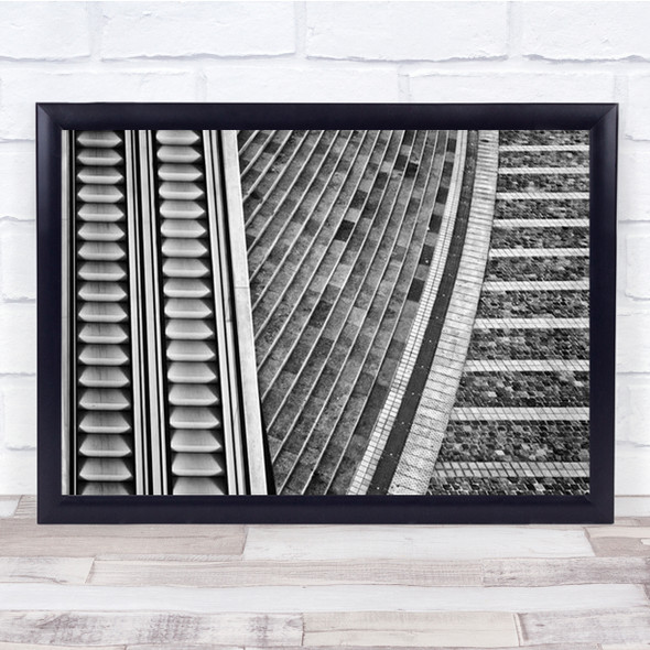 A Lot Of Stairs Architecture Abstract Liege Belgium Graphic Wall Art Print