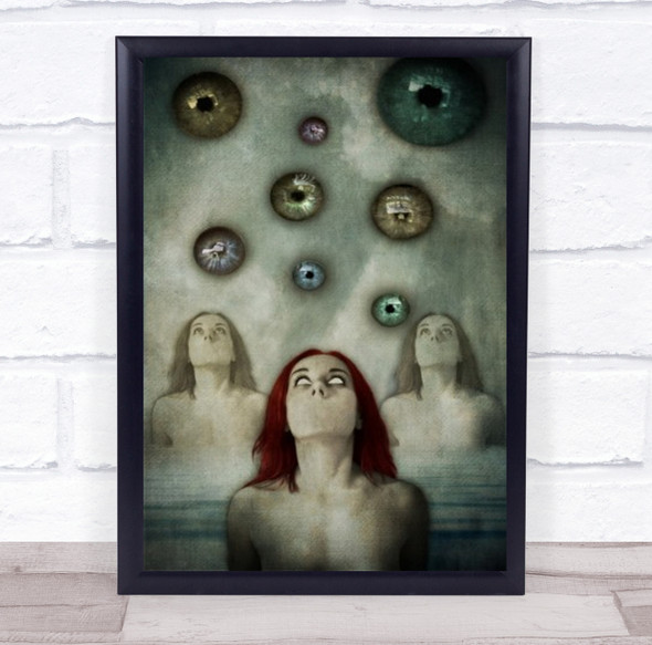Creative Edit Edited Woman Eyes Surreal Montages Composites Wall Art Print
