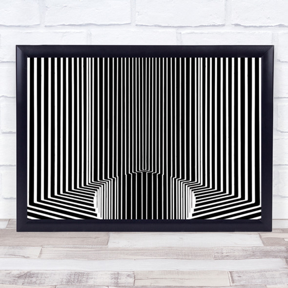 Descent Into The Unknown Abstract Modern Art Architecture Lines Wall Print