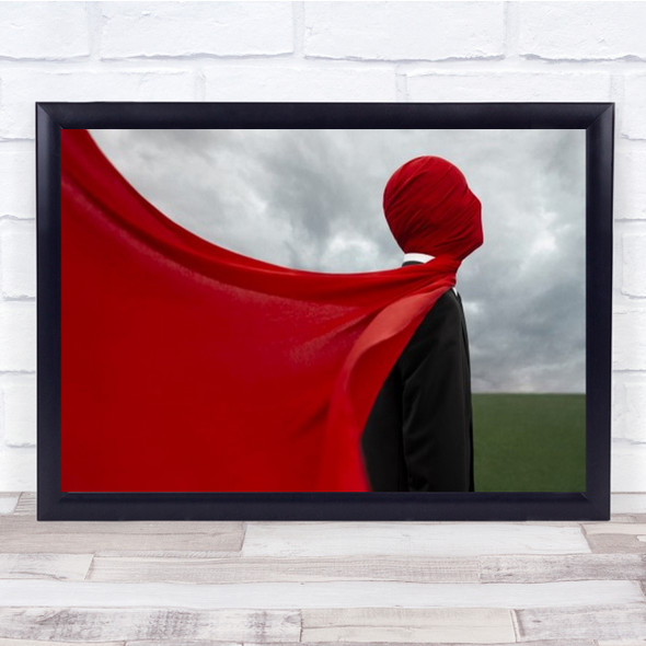 Dreams Of Loneliness Magnitogorsk Russia Blindfold Mask Red Wall Art Print