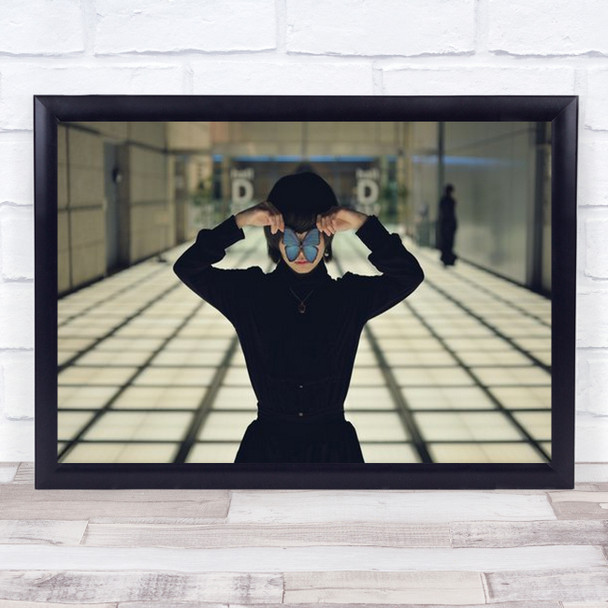 Off Worlder Japan Woman Butterfly Yurakchotokyojapan Insect Wall Art Print