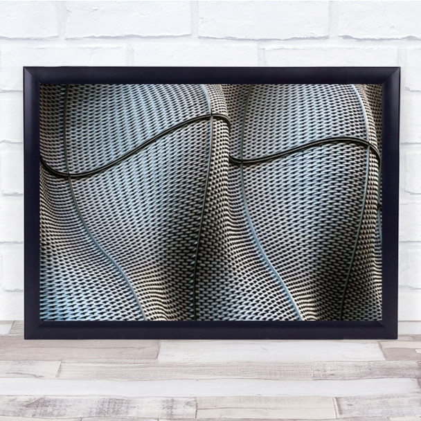 Weave London Metal Abstract Wave Modern Pattern Shapes Mesh Wall Art Print