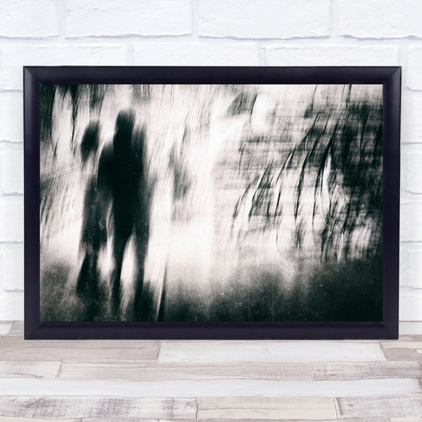 Blurred Vision 2 Museum Frankfurt Blur Abstract B&W Blurry Wall Art Print