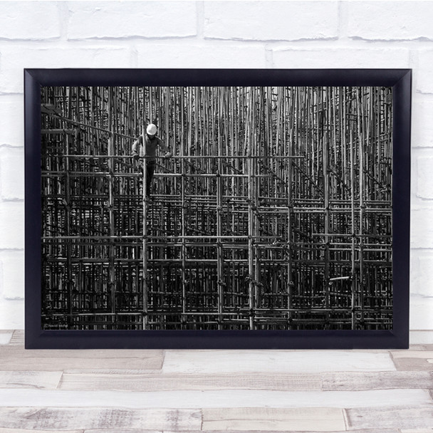 Lines Architecture Abstract Build Street Construction Work Wall Art Print