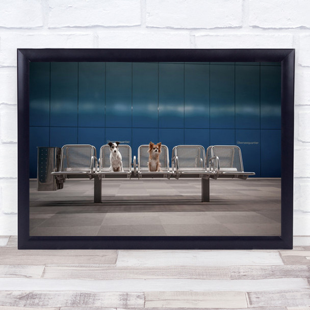 Monday Morning Dogs Hamburg Subway Blue Animals Urban City Wall Art Print Monday Morning Dogs Hamburg Subway Blue Animals Urban City Wall Art Print