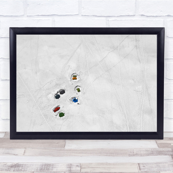 The Camp Alps Adventure Tourism Travel Abstract Outdoor Wall Art Print