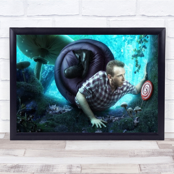 Alike Man Snail Lollipop Bend Bending Mimicry Mimesis Wall Art Print