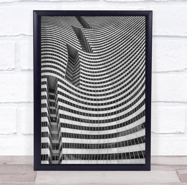 Cuando Pase El Temblor Architecture Facade Wall Distortion Art Print