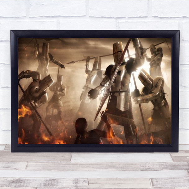 Holy Wars Crusaders Destruction Extermination History Wall Art Print