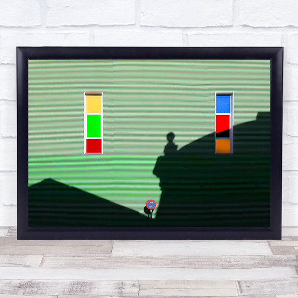 Don't Abstract Wall Shadow Sign Lines Color Colors Colour Art Print