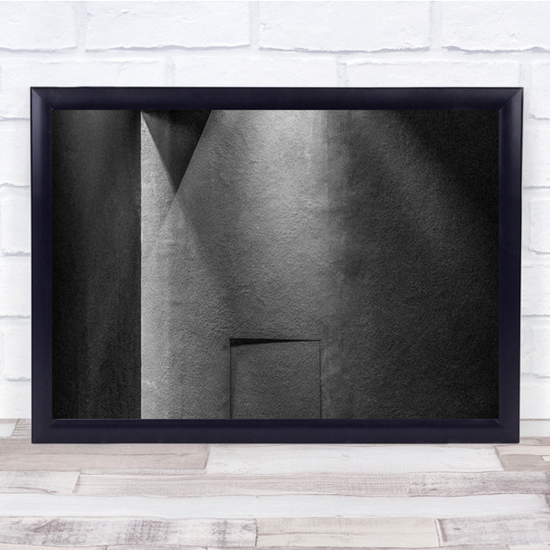 Grey Shadows Italy Light Wall Architecture Abstract Door Art Print
