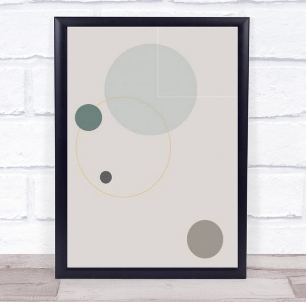 Space Orbit 03 Graphic Shapes Illustration Abstract Wall Art Print
