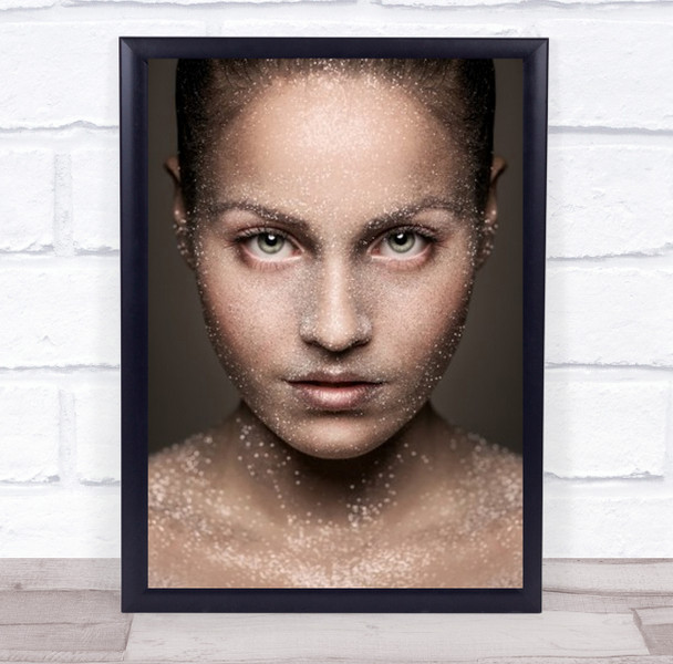 Stardust Flour Sand Dust Grains Grain Face Straight Wall Art Print