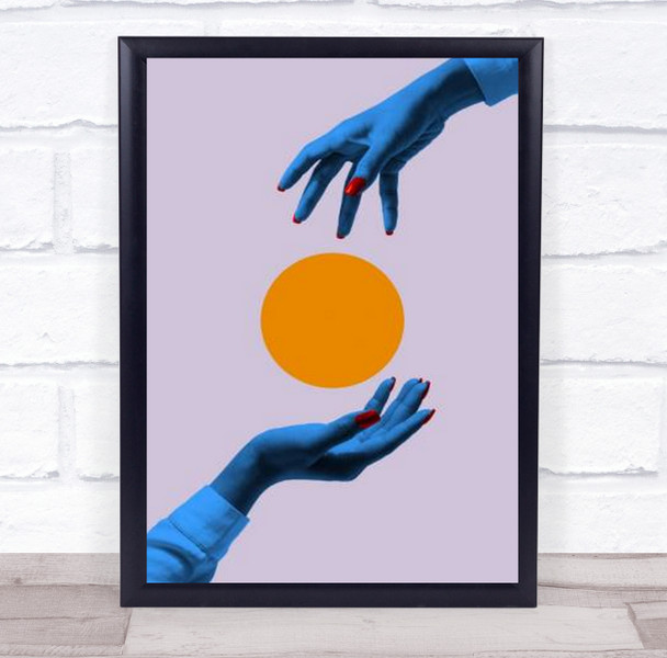 Chosen No 01 Hands Fashion Creative Studio Collage Wall Art Print
