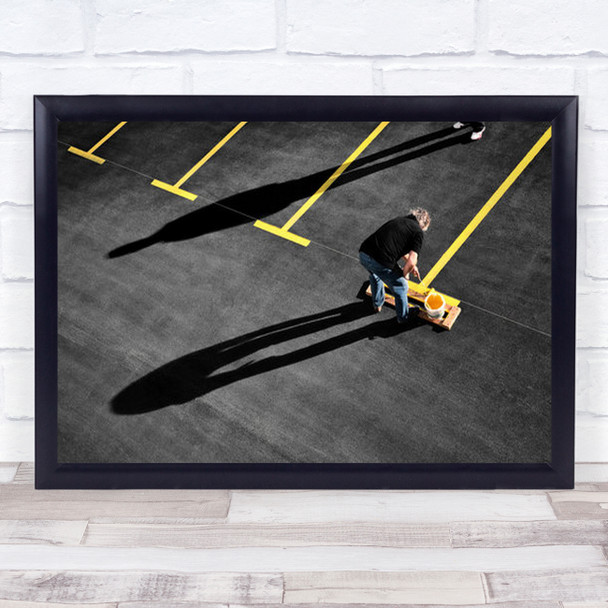 Supervisor Painter Man Person Painting Work Worker Wall Art Print