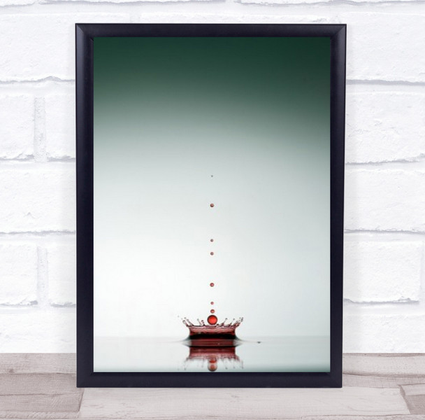 Evolution Of Waterdrops 2 Abstract Drop Waterdrop Wall Art Print