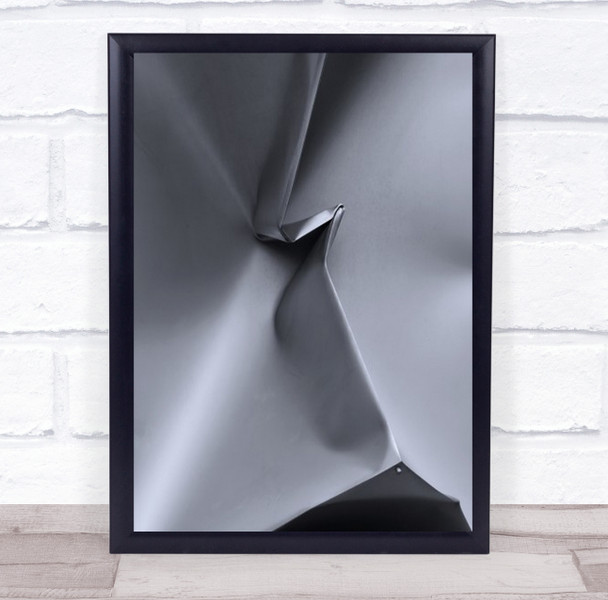Implosion Of A Cube Surface Metal Steel Abstract Wall Art Print