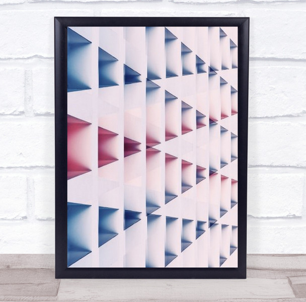 Grid Viscroatia Pastel Pink Color Colors Shapes Wall Art Print