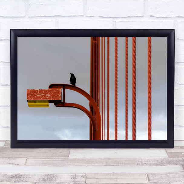 Golden Gate Crow Bridge Red Iron San Francisco Wall Art Print
