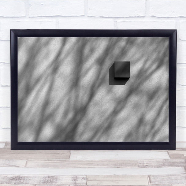 Geometry Shapes Shadow B&W Simple Simplicity Wall Art Print
