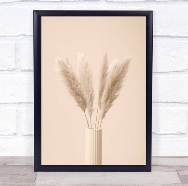 Pampas Grass Beige 11 Dried Botanical Studio Wall Art Print